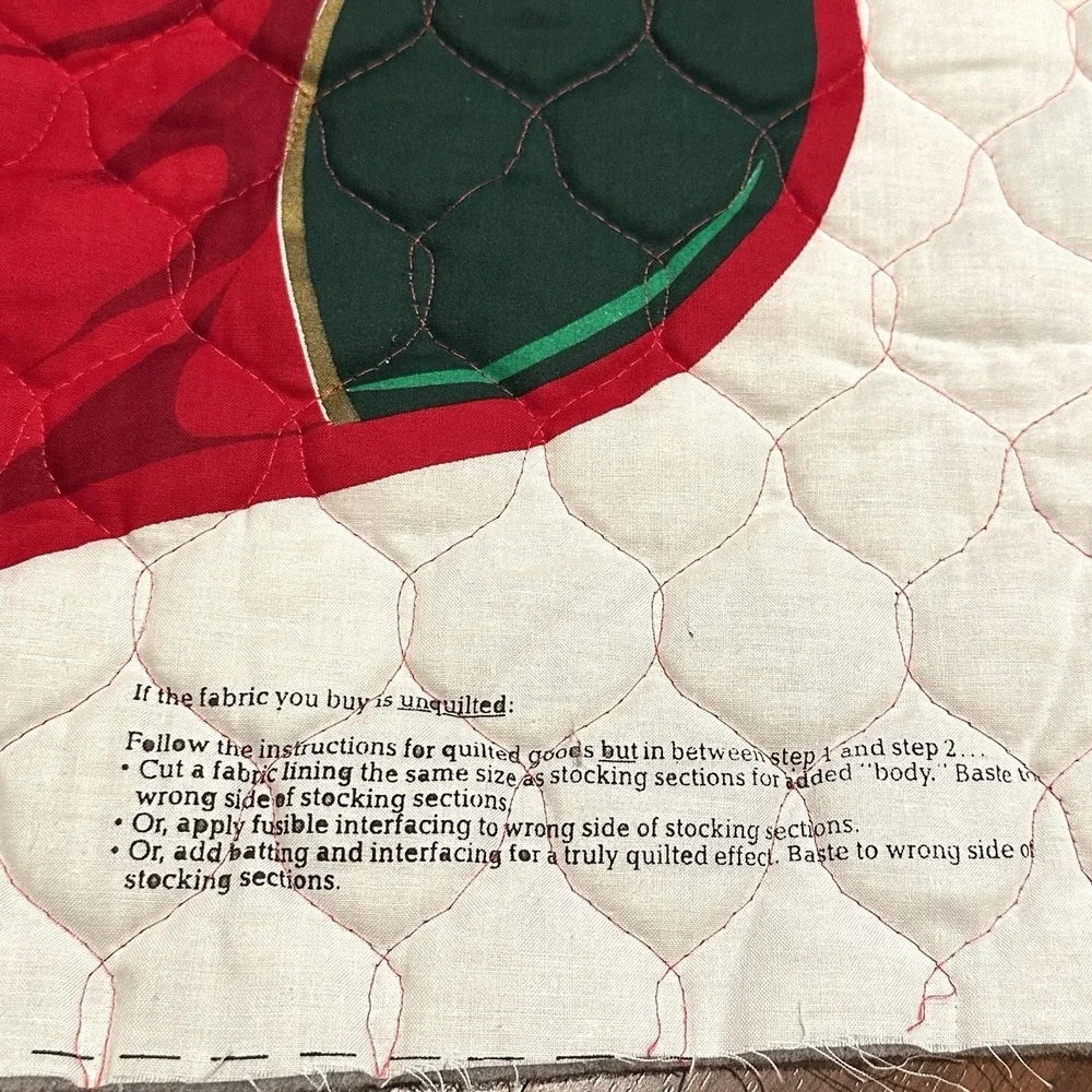 Cranston Print Jumbo Christmas Stocking Panel The Night Before Christmas Fabric